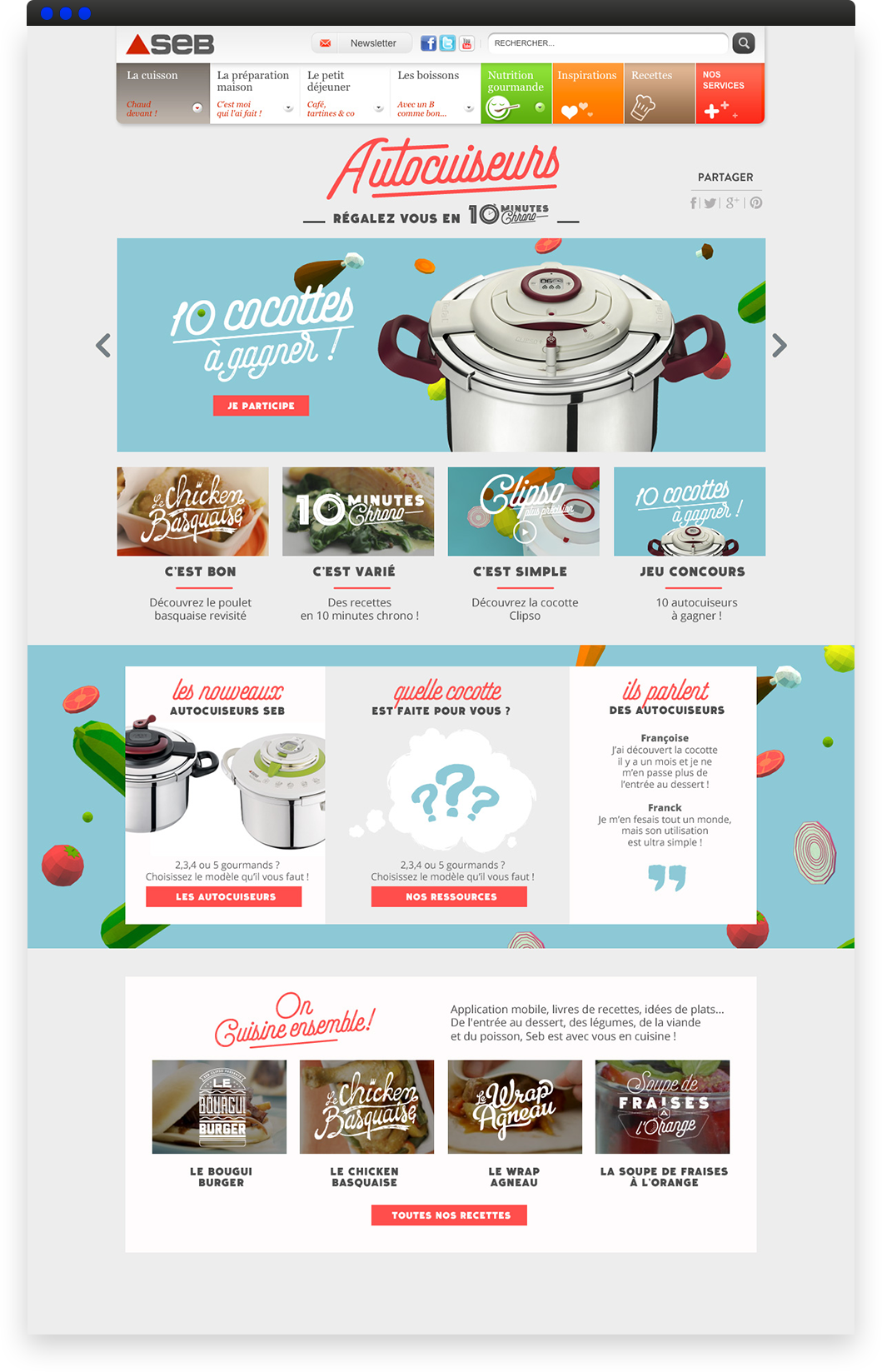 seb projet page landing page marque